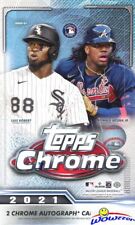 2021 Topps Chrome Baseball HUGE 24 Pack Factory Sealed HOBBY Box-2 AUTOGRAPHS   picture