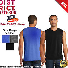 District DT6300 Mens Sleeveless V.I.T. Muscle Crew Neck Stylish Tank Top picture