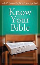 Know Your Bible: All 66 Books Explained and Applied by Kent, Paul picture