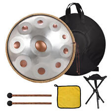 Handpan Drum Instrument 22 Inches D Minor 10Notes Steel Hand Drum For Meditation picture