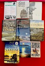 Pat Conroy 10 SIGNED Books Set-Great Santini Boo Water Wide Prince-8 True 1st picture