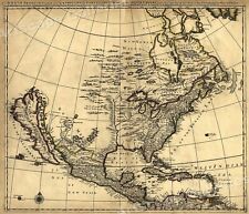 1685 Historic Map of Early North America - 24x28 picture
