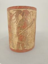 Pre Columbian, Authentic Artifact, Ceramic/Pottery, Poly-Chrome, Mayan Cylinder picture