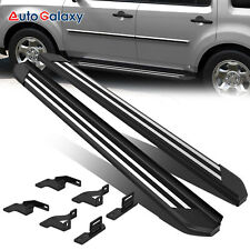 Pair 4'' Side Steps Running Boards Assembly w/Brackets For 2009-2015 Honda Pilot picture