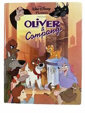 VINTAGE Walt Disney Pictures Presents Oliver & Company Hardcover Book picture