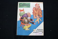 1943 MARCH 20 COLLIER'S MAGAZINE - A FAMILY OF MONKEYS COVER - E 11053 picture