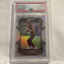2022 Panini Prizm Sam Howell Silver Prizm Rookie RC #306 PSA 10 Commanders picture