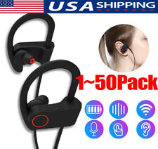 Waterproof Bluetooth 5.0 Stereo Sport Wireless Headphones in Ear Headset lot USA picture