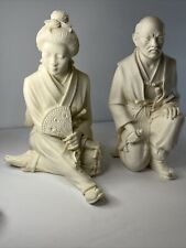 A. Giannelli 1988 Italy Signed /Japanese Geisha 2 Figurines Lady, Man 7.5” T picture