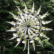 Wind Powered Kinetic Sculpture Unique And Magical Metal Windmill Spinner Garden picture