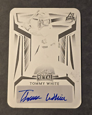 Tommy White 2023 Leaf Metal Baseball Black Printing Plate 1/1 Autograph MINT picture