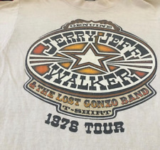 Vintage 1976 Jerry Jeff Walker T-Shirt For Men Women Short Sleeve White picture