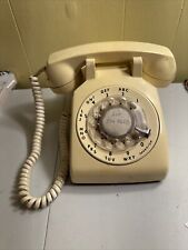 Vintage ITT Rotary Desk 500 DM Telephone Beige Dial. Untested, Rough Exterior picture