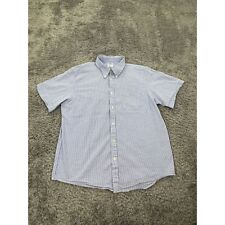 Vtg Brooks Brothers Shirt Mens Extra Large XL Blue Stripe Seersucker Button Down picture