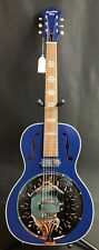 Recording King Dirty 30's Minnie Bucker Acoustic-Electric Resonator Guitar Blue picture