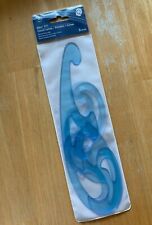 Staedtler Mars 571 FRENCH CURVE Set of 3 - A B & C blue transparent plastic NEW picture