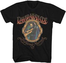 Vintage David Allan Coe Live In Concert Cotton Black S-5XL Unisex Shirt Te3872 picture