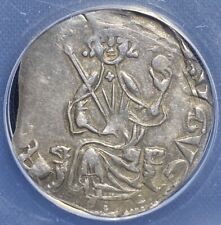 CRUSADERS Cyprus Hugh IV 1324-1359 Silver Crusades Gros Coin ANACS VF, VERY RARE picture