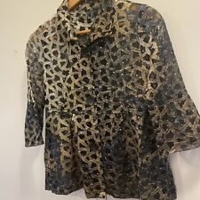 DAMEE NY STYLE SEQUINED SOUTACHE SHORT JACKET. Petite Extra Small. NWOT picture