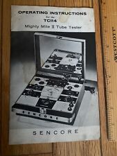 Sencore Mighty Mite II Tube Tester TC114 - Operating Instructions picture