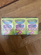 (lot of 6) Crayola Neon Crayons Box Of 24 picture