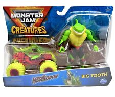 Monster Jam Creatures Megalodon 1:64 Truck With Big Tooth Figure Zombie Invasion picture