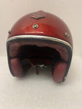 Les Atelier Ruby Pavillon Pigalle Open Face Helmet Red Sparkle USED Retro Design picture