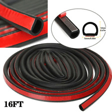 Universal Weatherstrip Small D-shape Car Door Rubber Weather Seal Hollow Strip picture