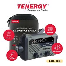 Tenergy Emergency Solar Hand Crank Weather Radio Power Bank Charger Flash Light picture