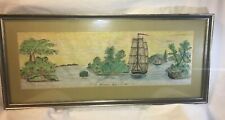 Richard William Hubbard Original Water Color Painting of Sacramento River 1867 picture