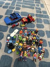 Vtg  Playmobil Jeep Car  26 People Figures Mixed Lot & Accessories picture