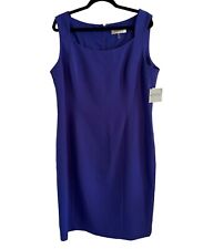 Kasper Dress Size 18 Blue Oriental Garden Sleeveless Women Business Dress. NWT picture