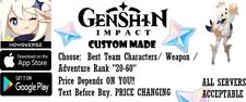Genshin Impact [NA/ EU/ ASIA] AR20-60 , Custom Made, Text Before Purchase picture