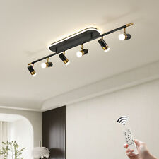 Dimmable 6-Light Modern LED Track Ceiling Light with Remote Kitchen Island Lamp picture