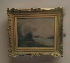 19th Century Nautical Oil Painting By James McNeill Whistler Signed And Framed  picture