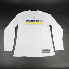 Golden State Warriors Nike NBA Authentics Long Sleeve Shirt Men's White New picture