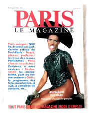 Paris Le Magazine Magazine Grace Jones July 1986 RARE Near MINT Q2 picture