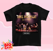 Three Dog Night Band Tour 2024 Unisex Cotton Black Shirt All Size S-5XL QX367 picture