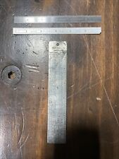 Lot of 3 - Starrett 6 inch rules/ref table - No. 588, No. 320, and No. C303R picture