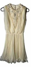 Original  1960s Vintage Jack Bryan Jeweled Bib Cocktail Dress-Rare - Ivory Dress picture