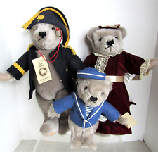 MERRYTHOUGHT Mohair 3 Bears Family, Victorian / Napoleon LE 1000, Mint in box picture