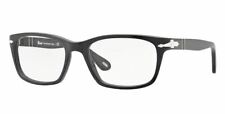 PERSOL PO3012V 900 Matte Black Square Rectangle Men's 52mm Eyeglasses picture