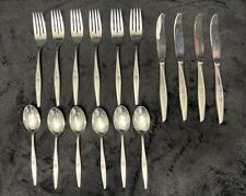 Vintage 16 Piece 1847 Rogers Bros Silverware Spoons Knives Forks Serving picture