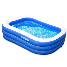 Homech Family Inflatable Swimming Pool Full-Sized Lounge Pool 92*56*20'' NEW picture