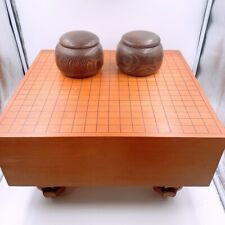 Antique Japanese Wooden Go-board IGO Goban Go Stone&Lacquer Bowl Case from Japan picture