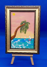 Tropics #2 Seascape Palma Beach Summer. Original painting handmade ooak painting picture