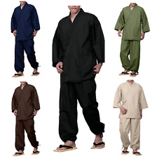 Japanese Traditional Working Wear Samue Clothing Relax Wear Polyester Japan New picture