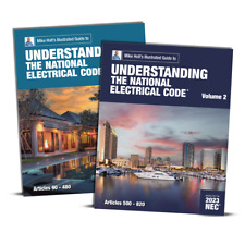 Mike Holt 2023 Understanding the NEC Vol. 1 and Vol. 2 textbooks W/ Answer Key picture