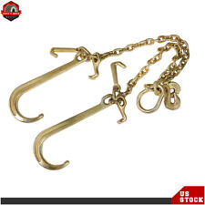 Fits For Truck Tow Chain V Type Tow Chain J Hook G70 3/8 X 2´ Ft picture