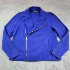 Lauren Ralph Lauren Levani Jacket Womens Large Blue Heavy Warm Coat Sweater picture
